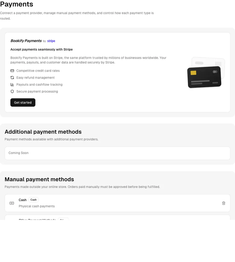Alternative Therapy software showing payments.